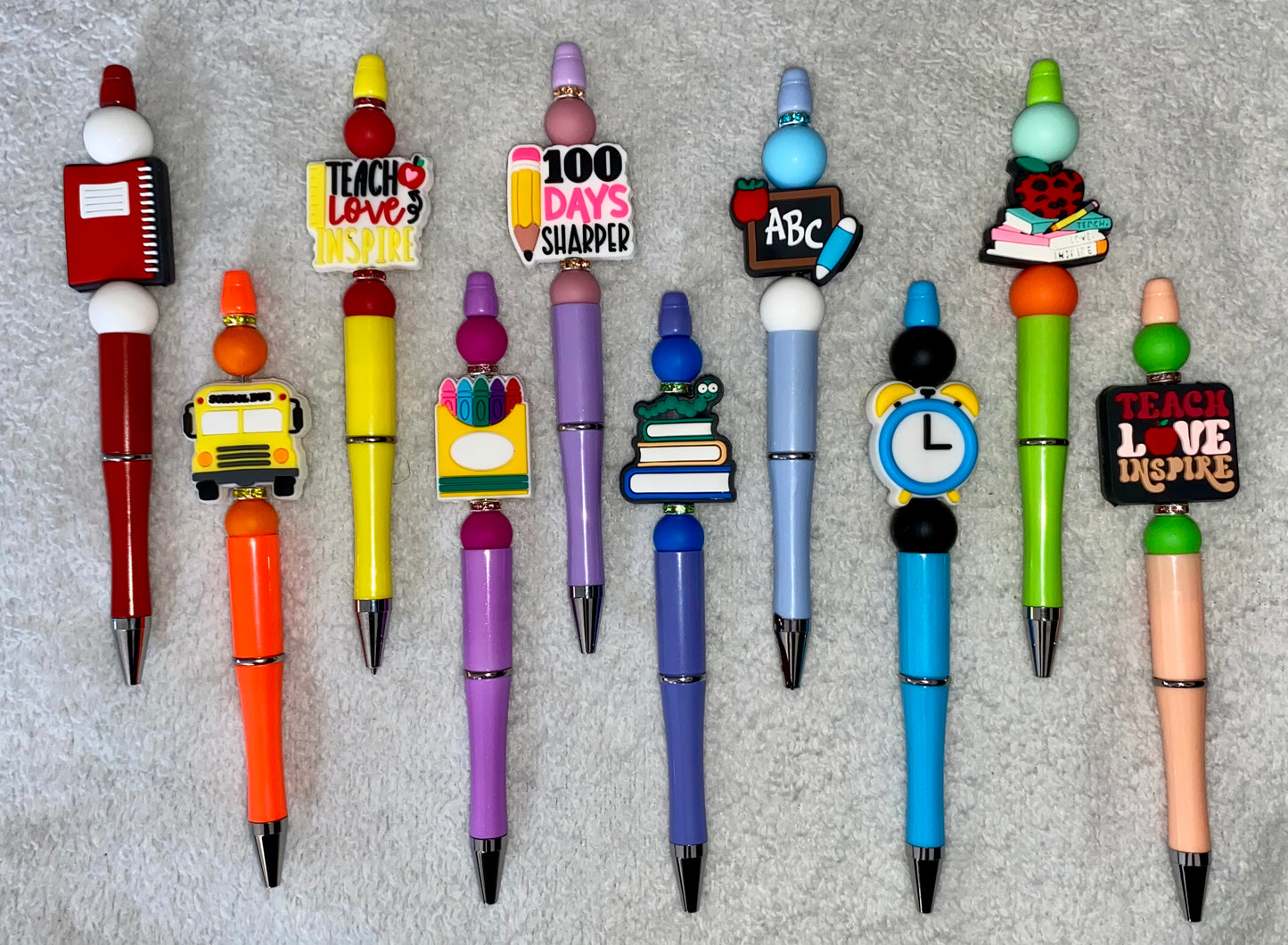 School Theme Beaded Pens